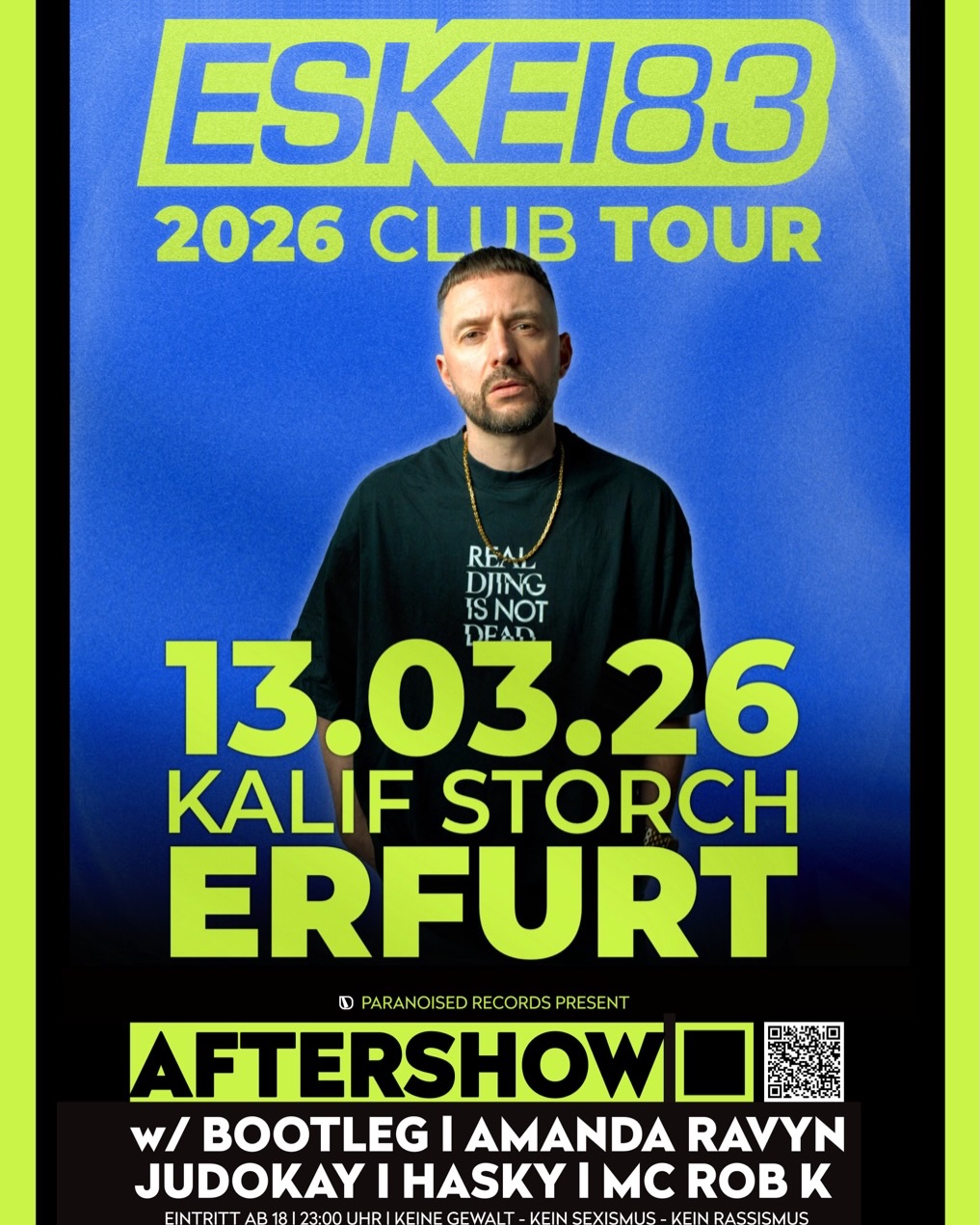 ESKEI83 2026 Club Tour & Paranoised Drum & Bass Night